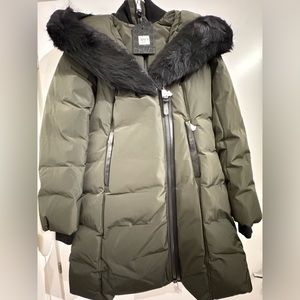 MACKAGE KAY-SH ARMY S - BRAND  New ladies down coat w/ SHEARLING FUR